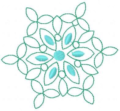 Christmas snowflake free embroidery design 25