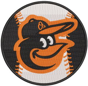 Baltimore Orioles MLB Baseball embroidery design