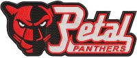 Petal Panthers logo big embroidery design
