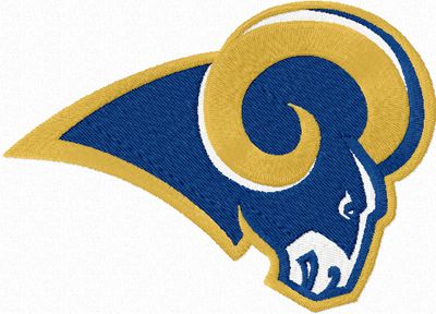 St Louis Rams machine embroidery design