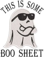 This is some boo sheet embroidery design