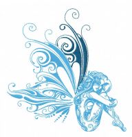 Aery fairy embroidery design