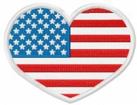 American heart 5 embroidery design