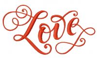 Love 2 embroidery design