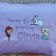 Embroidered pillowcase with Olaf, Elsa and Anna