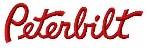 Peterbilt logo 2 machine embroidery design