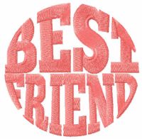 Best friend free embroidery design