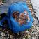 Blue embroidered bag with Scrat