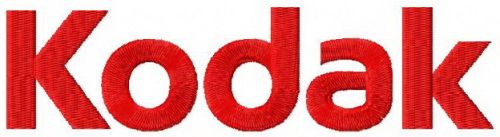 Kodak logo machine embroidery design