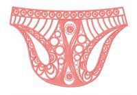 Underpants embroidery design