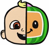 Johny Cocomelon embroidery design