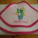 Baby bath embroidered towel with Smurf design