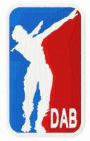 Dab embroidery design