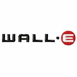 Wall-e Logo machine embroidery design