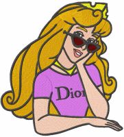 Modern Aurora embroidery design