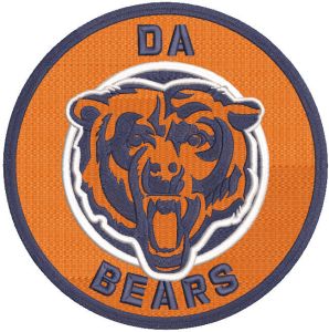 Chicago Da Bears Logo embroidery design