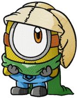 Strange Minion 3 embroidery design
