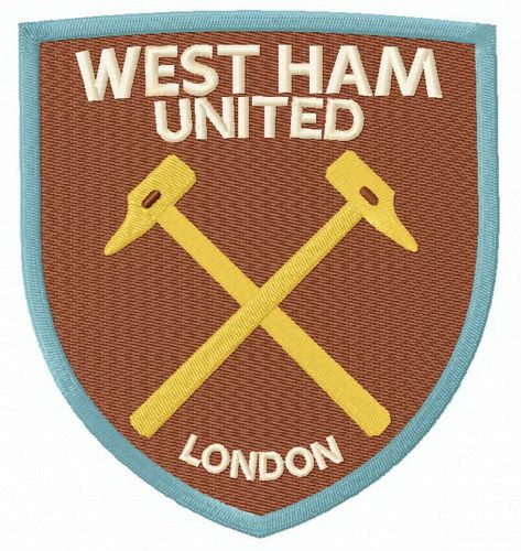 West Ham United F.C. logo machine embroidery design