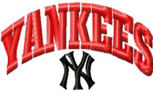 New York Yankees logo 3 embroidery design