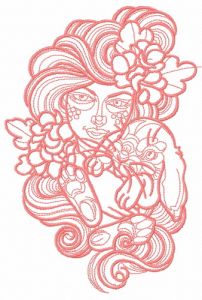 Forest patron 2 embroidery design