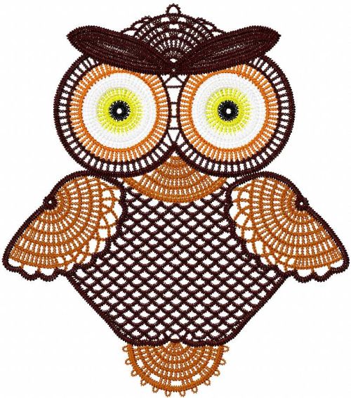Big owl free embroidery design