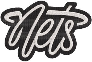 Brooklyn Nets Alternate Logo 2022 embroidery design