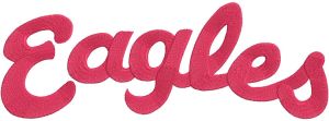 Eastern Washington Eagles Wordmark Logo embroidery design