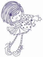 Present for my friend embroidery design