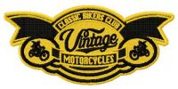 Classic bikers club logo embroidery design