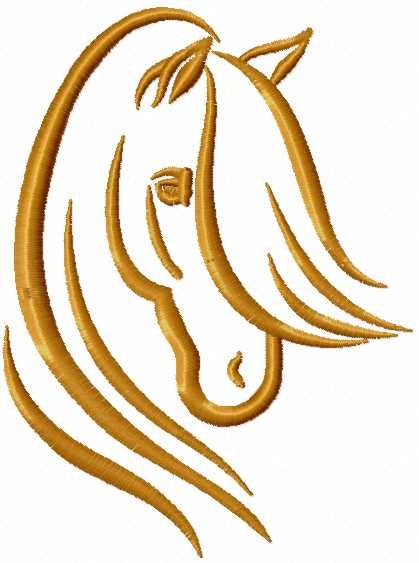 Tribal horse free embroidery design 9