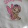 Baby bib with Sweet fairy embroidery design