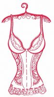 Sexy underwear 2 embroidery design