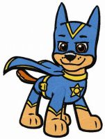 Paw Patrol Super Chase embroidery design