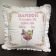 Embroidered sofa cushion with baby fairy design