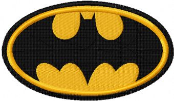 Batman logo machine embroidery design