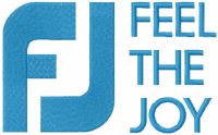 Feel the joy embroidery design