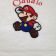 Super Mario embroidered on white towel