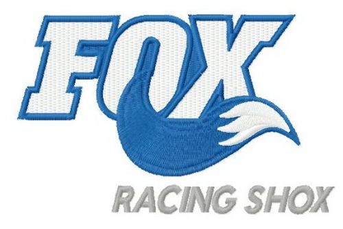 FOX racing shox machine embroidery design