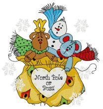Presents from the North Pole 2 embroidery design
