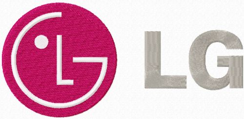 LG electronics logo machine embroidery design
