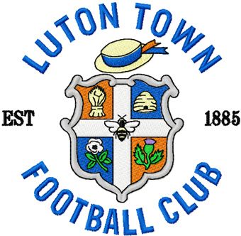 Luton town fc badge machine embroidery design
