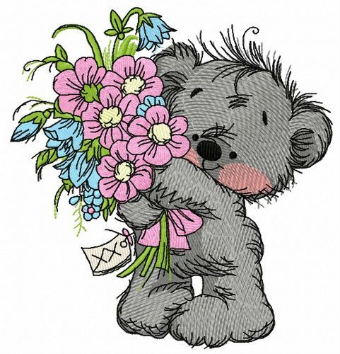 Bouquet for you 3 machine embroidery design