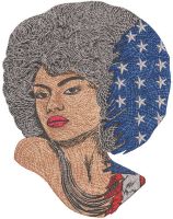 American style embroidery design