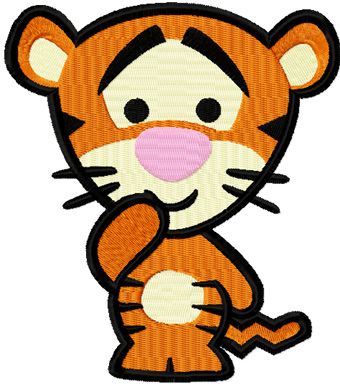 Disney Cuties Tiger machine embroidery design