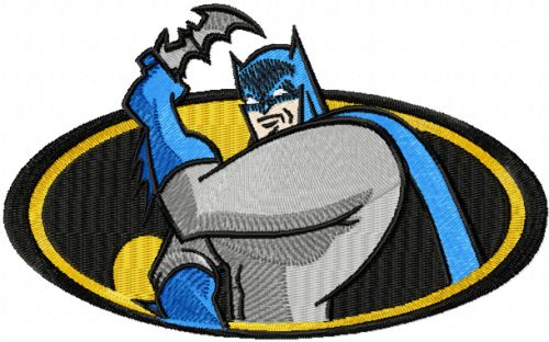 Batman always on guard machine embroidery design