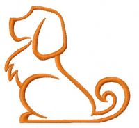 Faithful dog 5 embroidery design