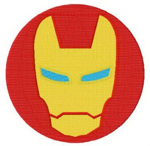 Iron Man round badge