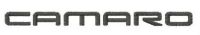 Chevrolet Camaro wordmark logo embroidery design