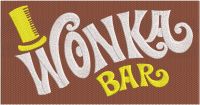 Wonka bar embroidery design