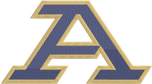 Akron Zips primary logo embroidery design